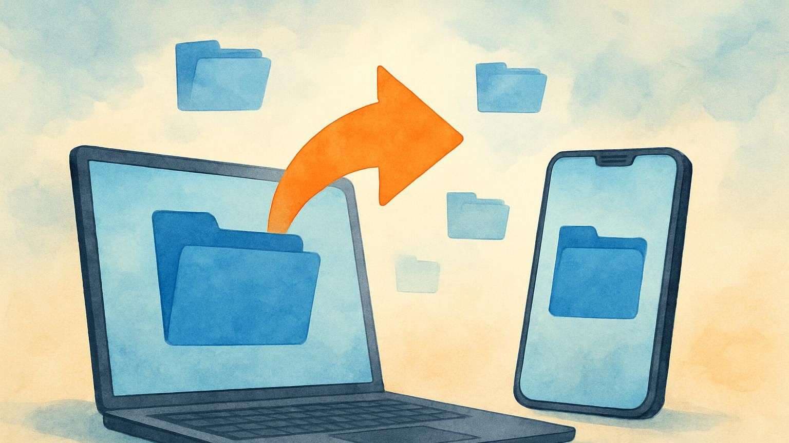 An image portraying the post title How to Share Big Files Fast in 2025