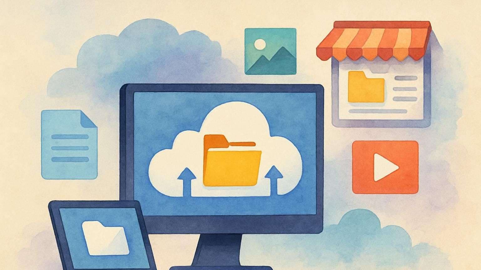 An image portraying the post title How Online File Marketplaces Are Changing File Sharing in 2025