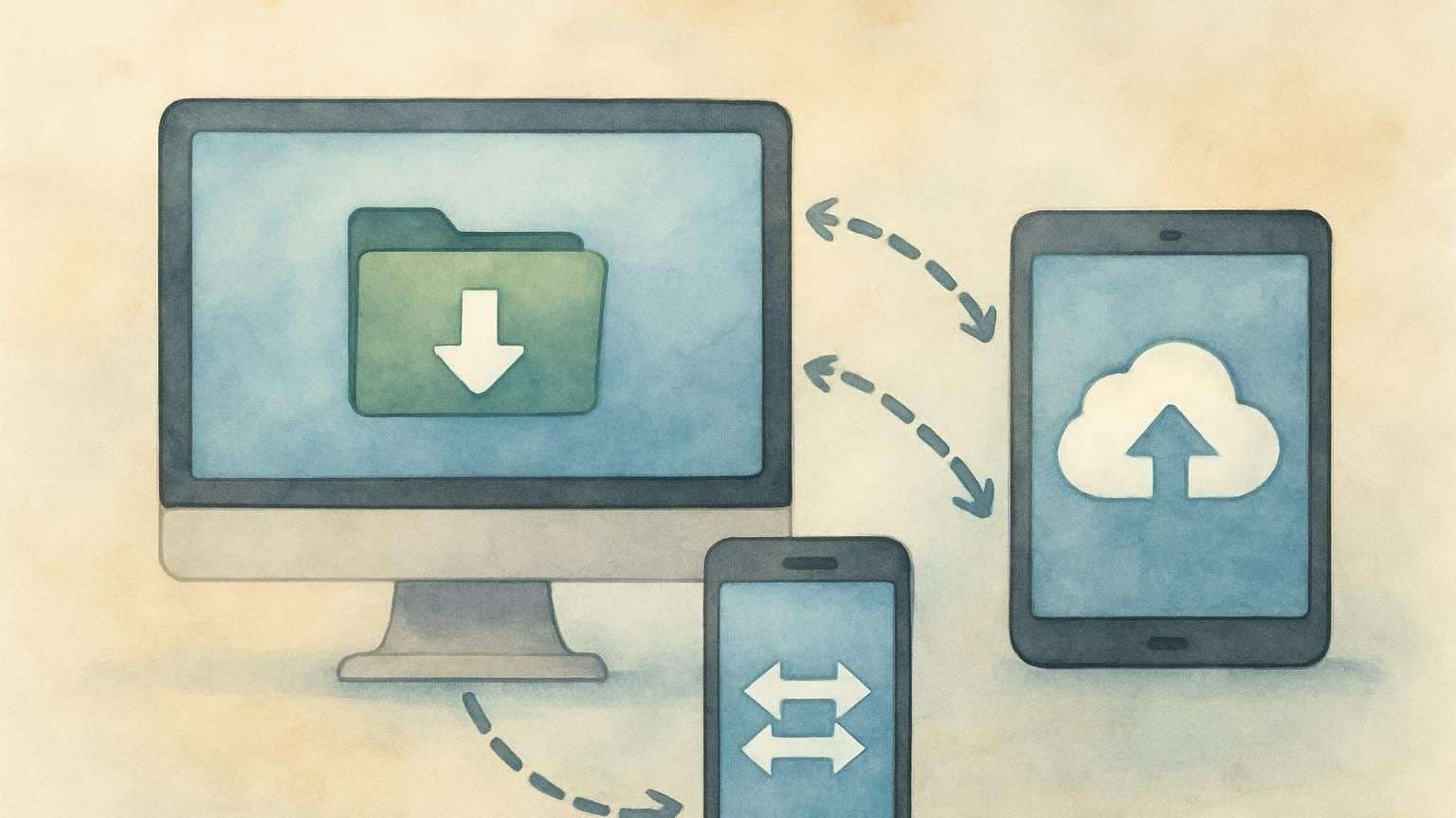 An image portraying the post title Data Transfer Between Devices: Easy and Secure Options